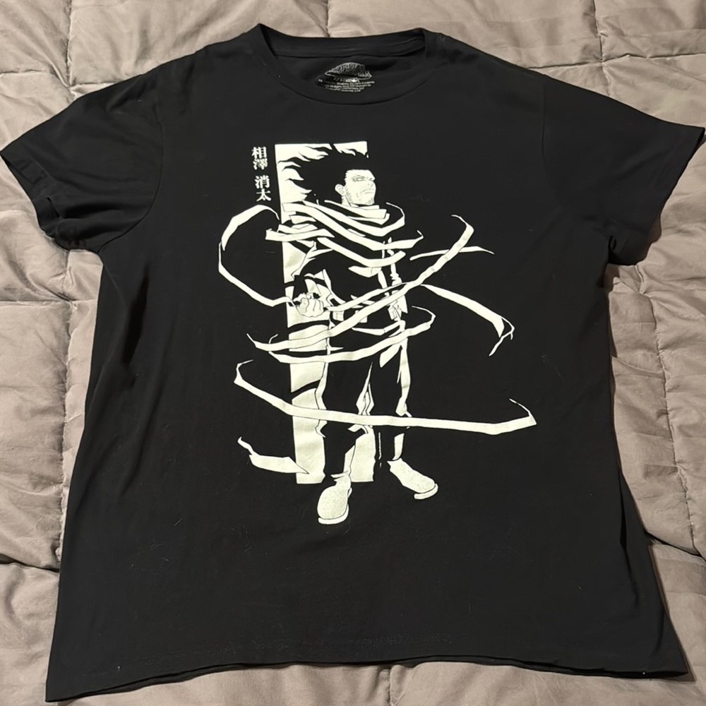 Black Graphic Anime T-Shirt